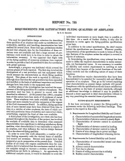 naca-report-755 Requirements for Satisfactory Flying Qualities of Airplanes-1