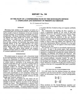 naca-report-789 On the Flow of a Compressible Fluid by the Hodograph Method, I - Unification and Extension of Present Day Results-1