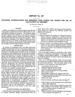 naca-report-837 Standard Nomenclature for Airspeeds with Tables and Chats for Use in Calculation of Airspeed-1