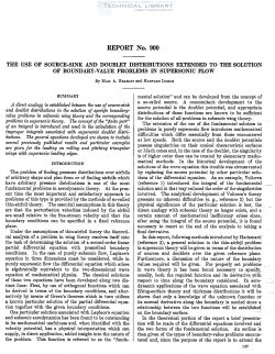 naca-report-900 The Use of Source Sink and Doublet Distributions Extended to the Solution of Boundary Value Problems in Supersonic Flow-1