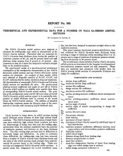 naca-report-903 Theoretical and Experimental Data for a Number of NACA 6A-Series Airfoil-1