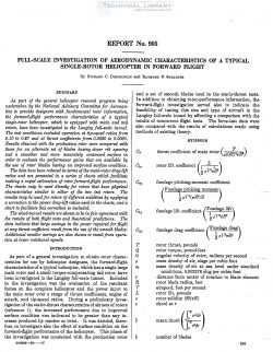 naca-report-905 Full Scale Investigation of Aerodynamic Characteristics of a Typical Single Rotor Helicopter in Forward Flight-1