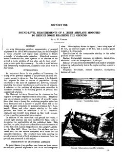 naca-report-926 Sound Level Measurements of a Light Airplane Modified to Reduce Noise Reaching the Ground-1