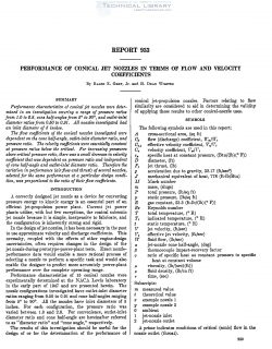 naca-report-933 Performance of Conical Jet Nozzles in Terms of Flow and Velocity Coefficients-1