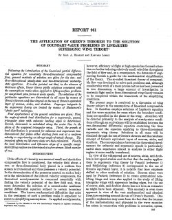 naca-report-961 The Application of Green's Theorem to the Solution of Boundary Value Problems in Linearized Supersonic Wing Theory-1