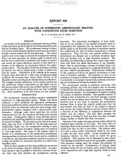 naca-report-990 An Analysis of Supersonic Aerodynamic Heating with Continuous Fluid Injection-1