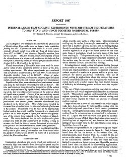 naca-report-1087 Internal Liquid Film Cooling Experiments with Air Stream Temperatures to 2000°F in 2'' & 4'' Diameter Horizontal Tubes-1