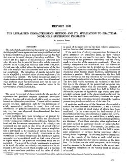 naca-report-1102 The Linearized Characteristics Method and its Application to Practical Nonlinear Supersonic Problems-1