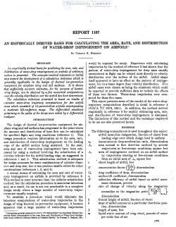 naca-report-1107 An Empirically Derived Basis for Calculating the Area, Rate, and Distribution of Water Drop Impingement on Airfoils-1