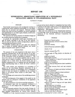 naca-report-1108 Experimental Aerodynamic Derivatives of a Sinusoidally Oscillating Airfoil in Two Dimensional Flow-1