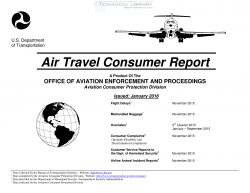 air travel consumer report
