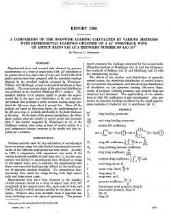 naca-report-1208-a-comparison-of-the-spanwise-loading-calculated-by-various-methods-with-experimental-loadings-obtained-ona-45-sweptback-wing-of-aspect-ratio-8-02-at-reynolds-1