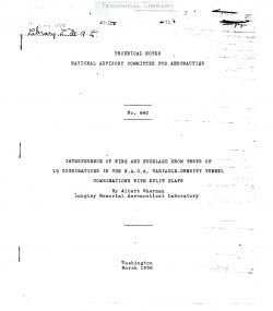 naca-tn-640-interference-of-wing-and-fuselage-from-tests-of-1b-combinations-in-the-naca-variation-density-tunnel-combinations-with-1
