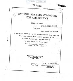 naca-tn-1070-an-empirical-equation-for-the-coefficient-of-heat-transfer-to-a-flat-surface-from-a-plane-heated-air-jet-directed-1