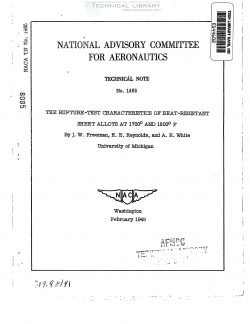 naca-tn-1465-the-rupture-test-characteristics-of-heat-resistant-sheet-alloys-at-1700-and-1800f