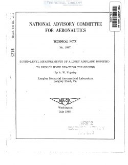 naca-tn-1647-sound-level-measurements-of-a-light-airplane-modified-to-reduce-noise-reaching-the-ground-1