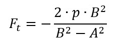 The maximum tangential stress for a bushing