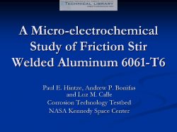 A Microelectrochemical Study of FSW Al 6061-T6