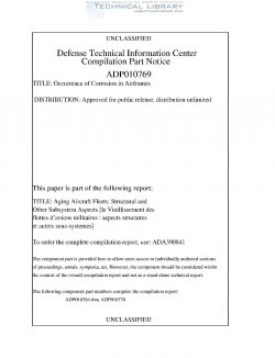 ADPO10769 Occurrence of Corrosion in Airframes