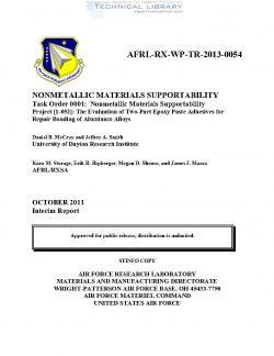 AFRL-RX-WP-TR-2013-0054 Nonmetallic Materials Support Ability