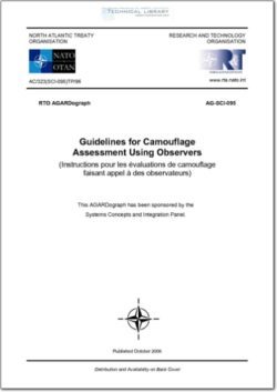 AGARD-RTO-AG-SCI-095