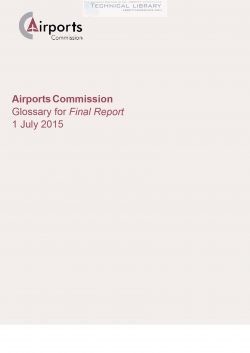 Airports Commission - Glossary for Final Report - July 2015