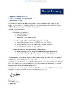 Airports Commission - Local Economy Assessment; Additional Work - June 2015