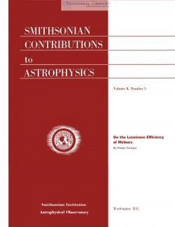 F. Verniani - On the Luminous Efficiency of Meteors - 1965