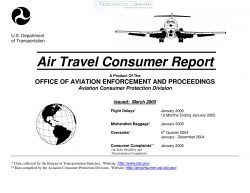 FAA - Air Travel Consumer Report - March 2005