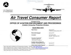 FAA - Air Travel Consumer Report - March 2011