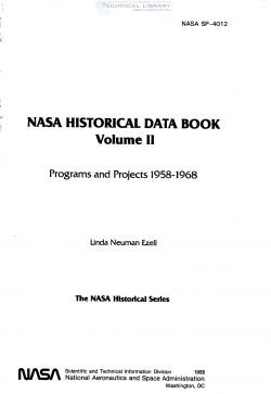 L. N. Ezell - NASA Historical Data Book - Vol. II; Programs and Projects 1958-1968