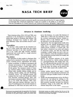 NASA-MTB-69-10144 Advances in Aluminum Anodizing