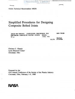 NASA-TM-100281 Simplified Procedures for Designing Composite Bolted Joints